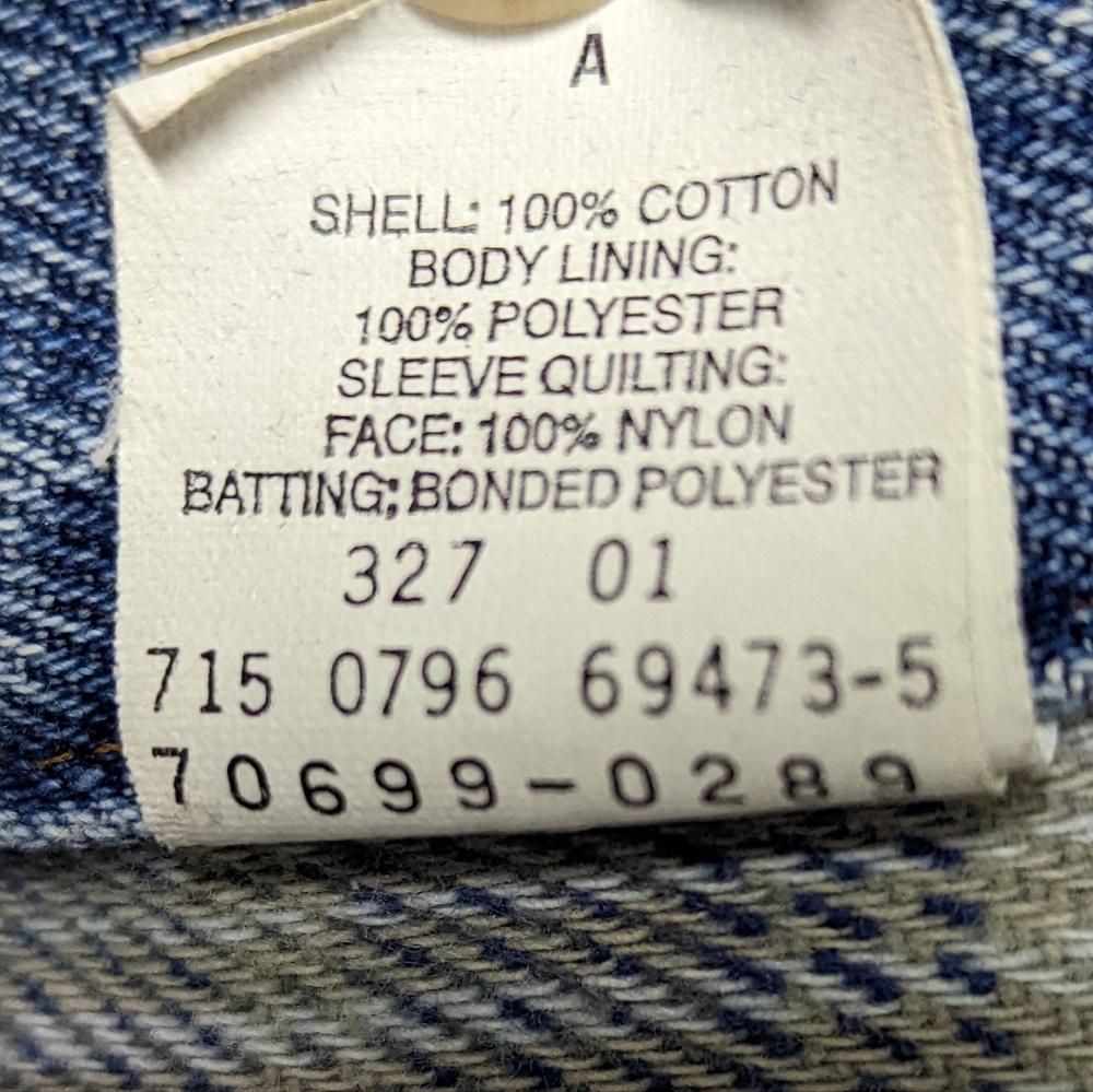 🎉HP Vtg Men's Levi's Trucker Jacket Denim Fleece Lining 100% Cotton USA 80's L - Picture 11 of 15